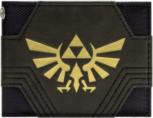 Portefeuille bi-fold Triforce dorée The Legend of Zelda Nintendo noir