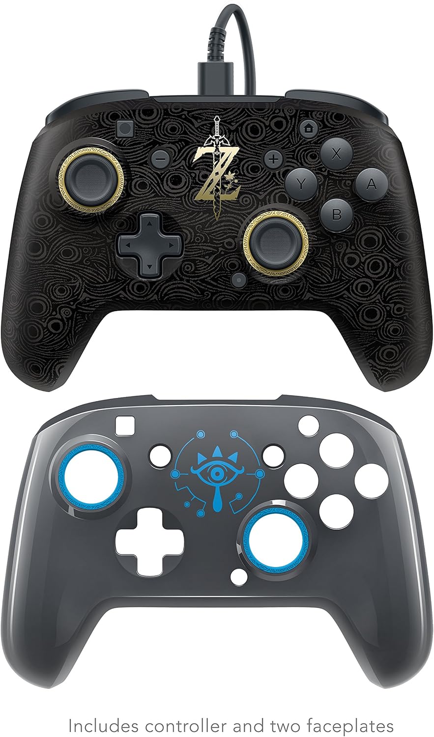 Manette pro filaire Zelda à face interchangeable pour Nintendo Switch – Image 3