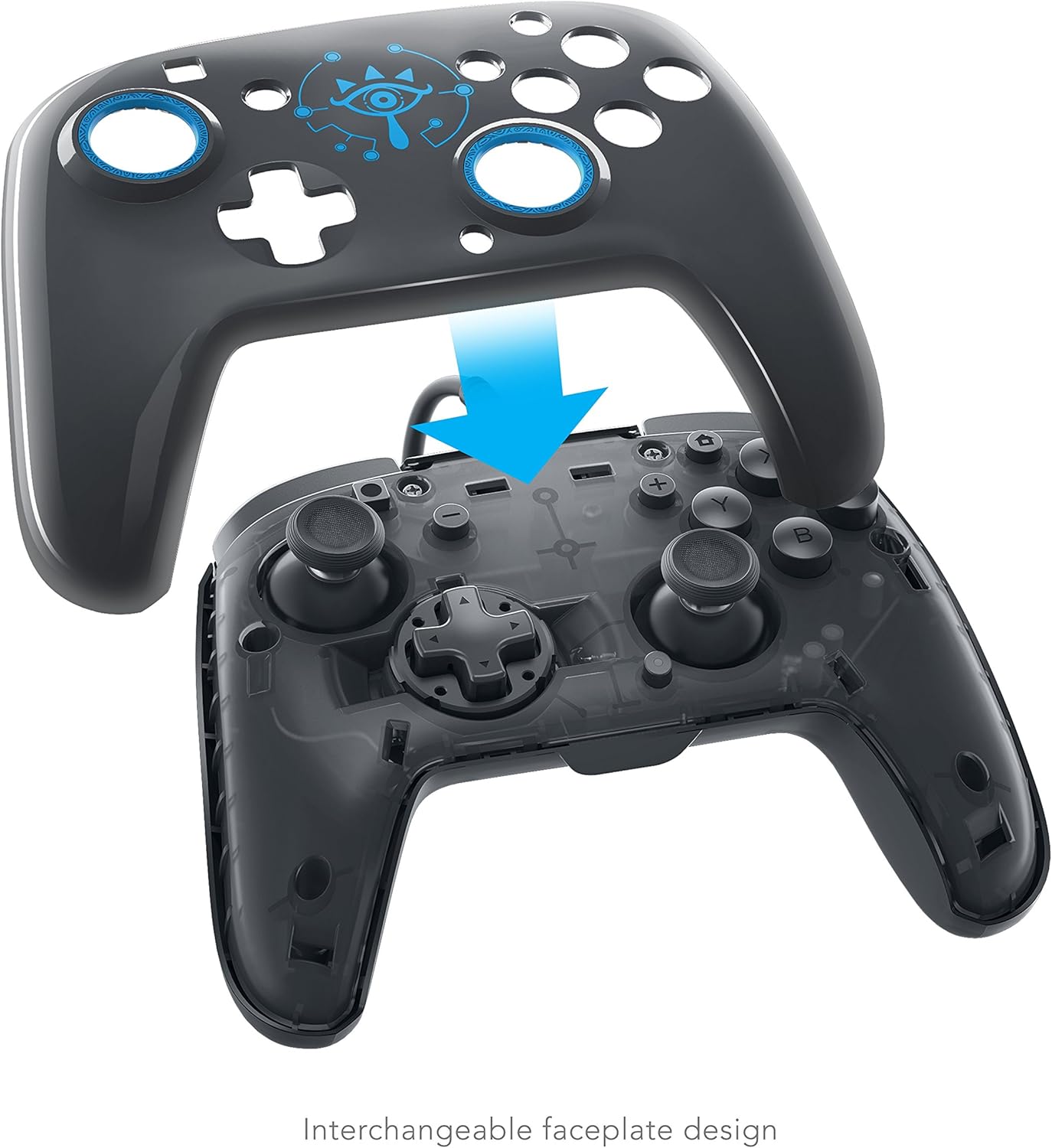 Manette pro filaire Zelda à face interchangeable pour Nintendo Switch – Image 5