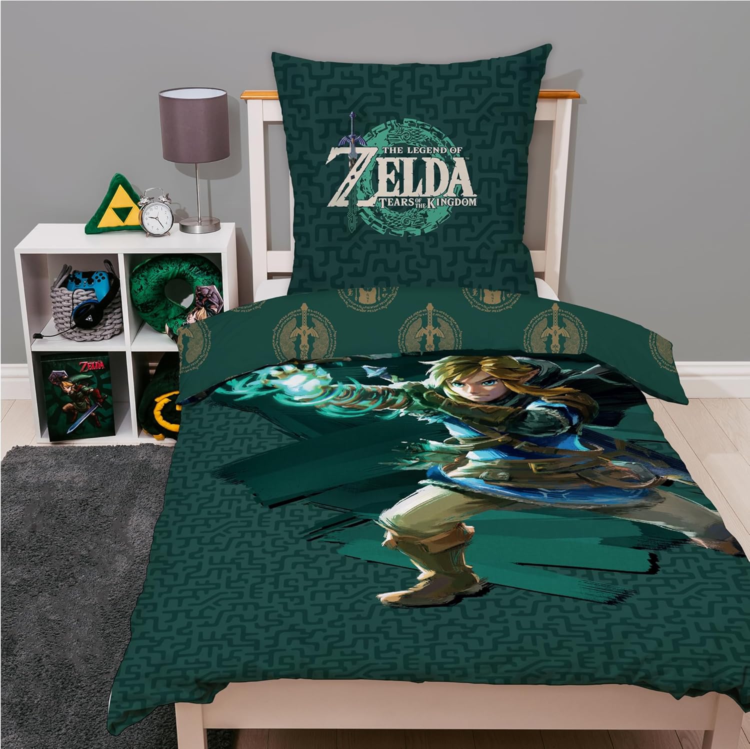 Parure de lit réversible The Legend of Zelda Zelda Stand en coton linon