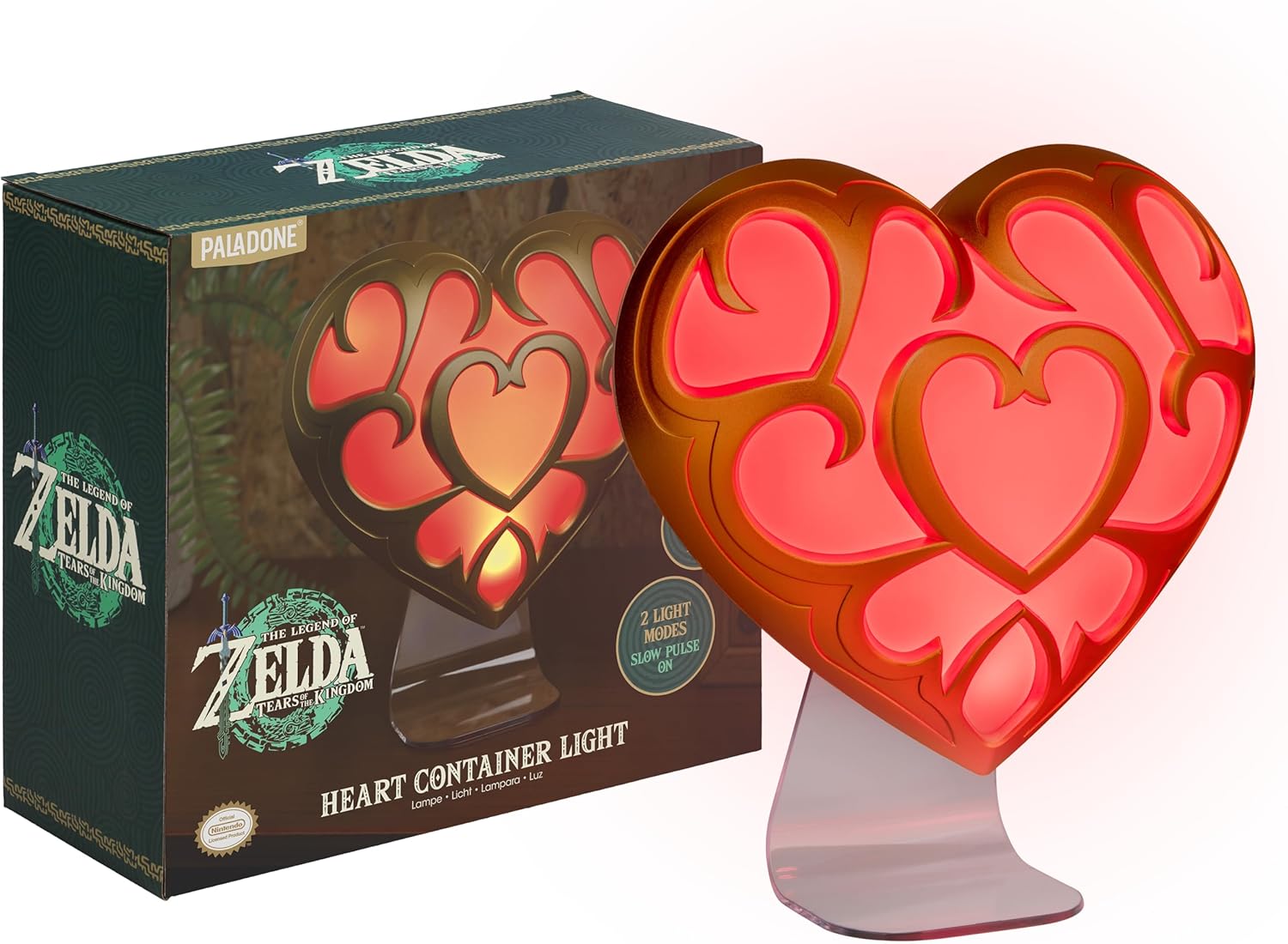 Lampe Heart Container 3D The Legend of Zelda à 2 modes