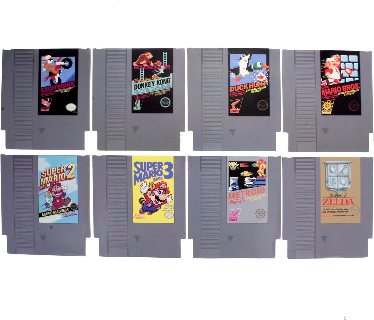 Set de 8 dessous de verre NES en métal Nintendo avec Zelda