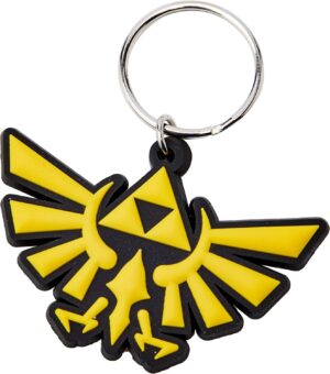 Porte-clés Triforce en caoutchouc The Legend of Zelda