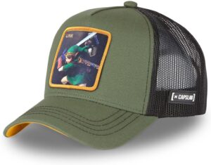 Casquette A-Frame verte Zelda Link avec patch frontal