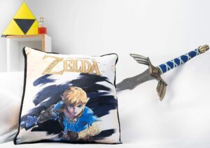 Coussin Zelda groupe princesse brodé 40 x 40 cm