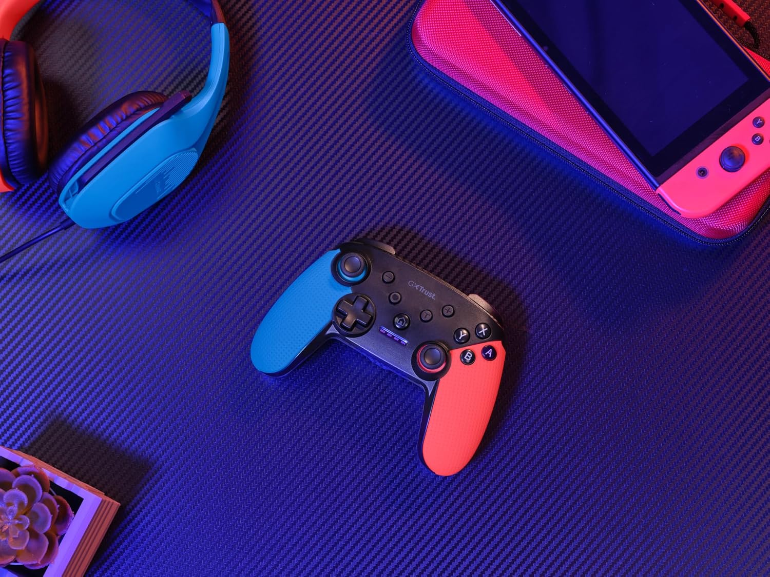 Manette Trust Muta GXT 1246 sans fil Bluetooth pour Nintendo Switch Bleu/Rouge – Image 7