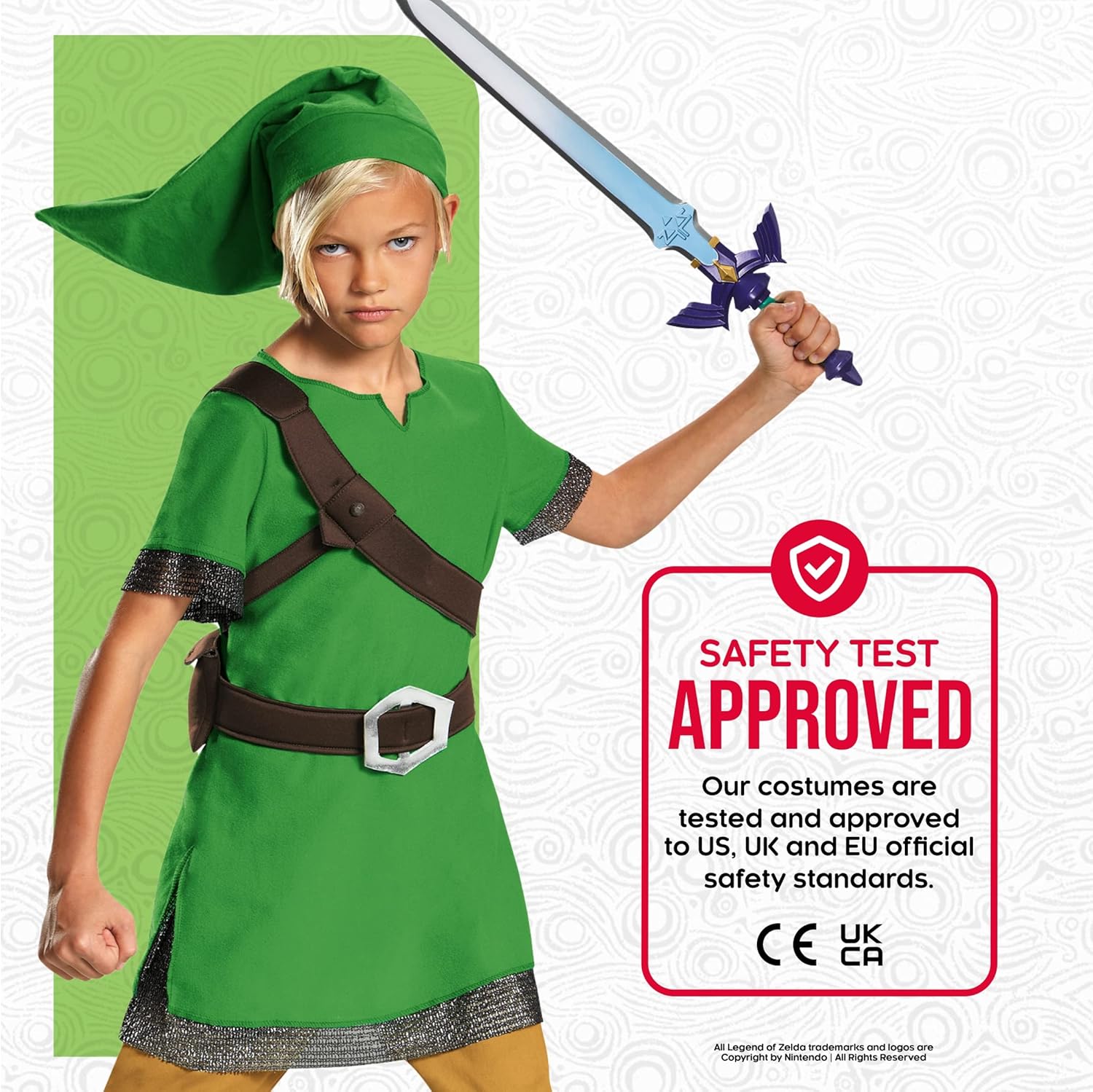 Costume classique Link Zelda pour enfant, taille XL – Image 5