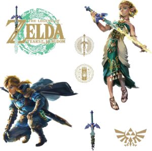 Stickers muraux géants Zelda et Link The Legend of Zelda RMK5447