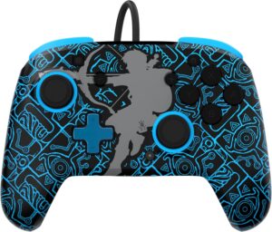 Manette filaire Nintendo The Legend of Zelda Link Glow Black and Blue
