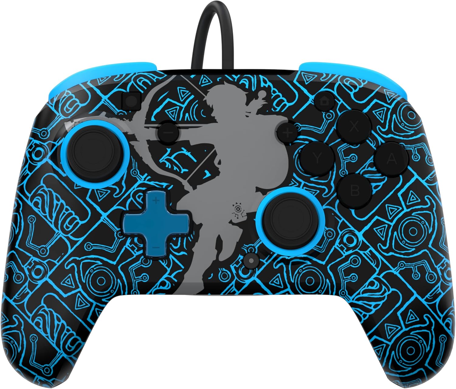 Manette filaire Nintendo The Legend of Zelda Link Glow Black and Blue