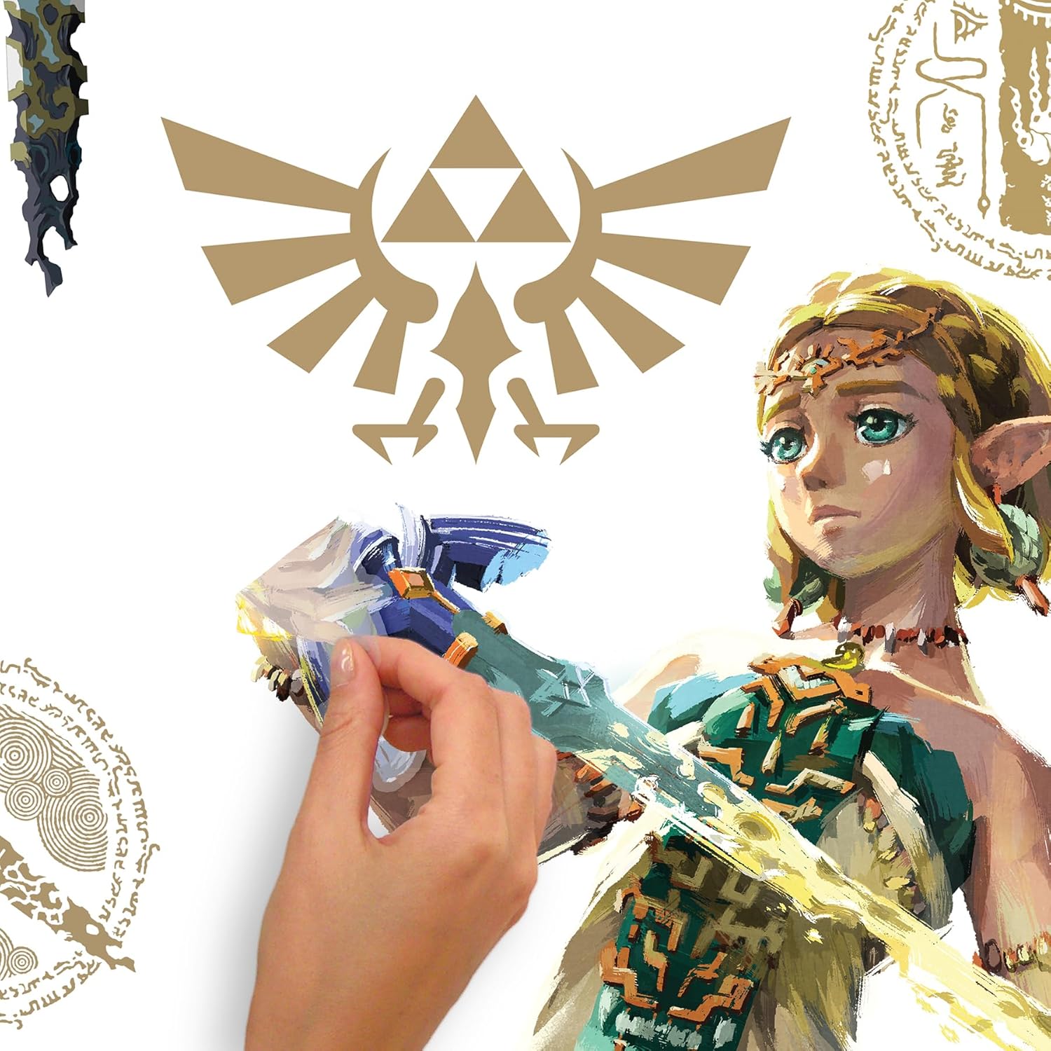 Stickers muraux géants Zelda et Link The Legend of Zelda RMK5447 – Image 4