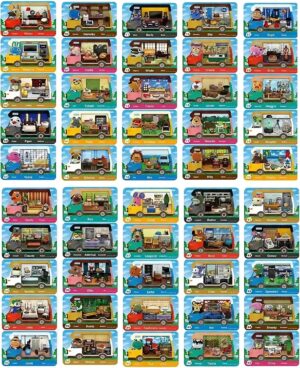 Lot de 50 cartes NFC Animal Crossing: New Horizons Sanrio avec boîte de rangement