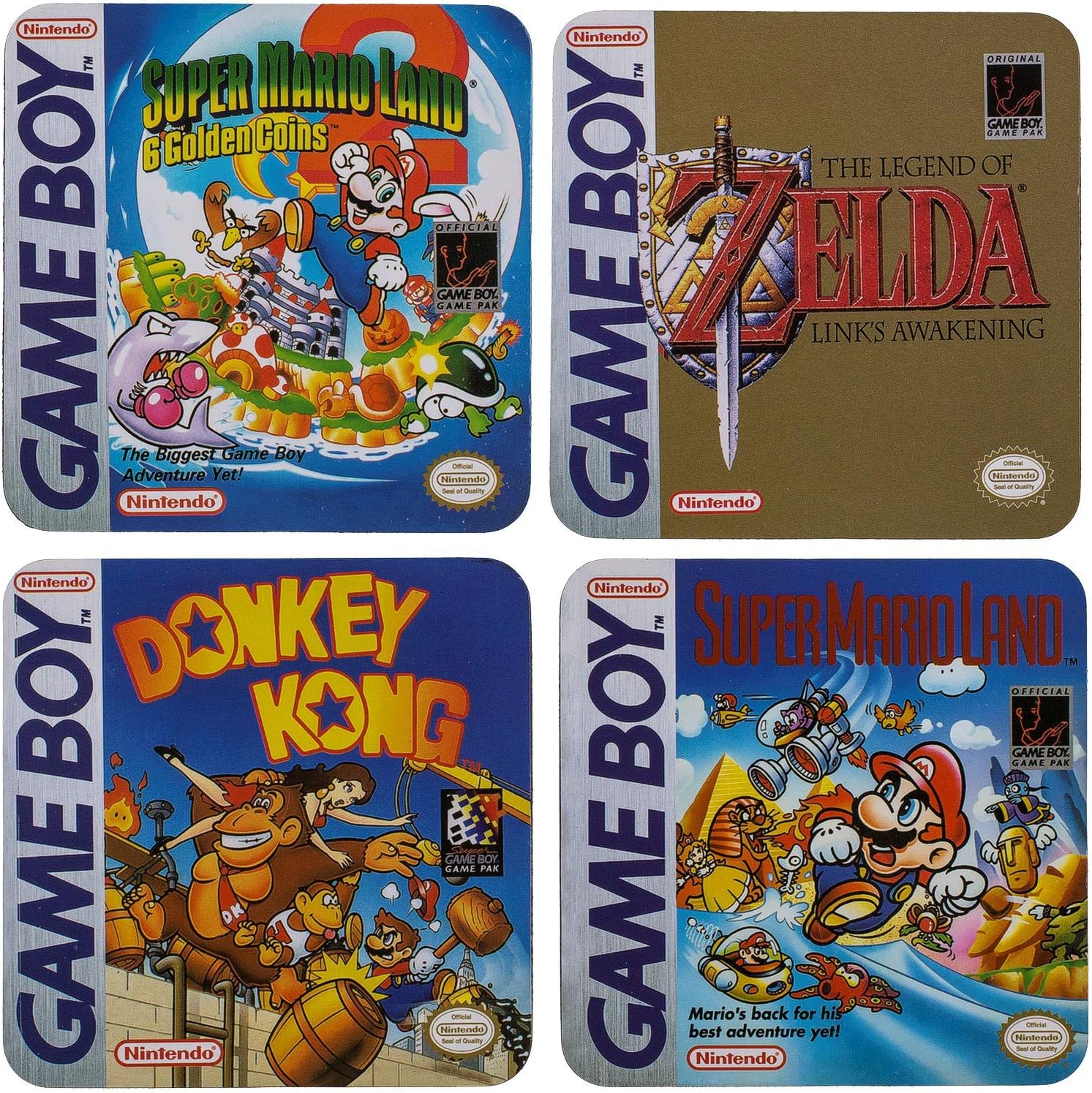 Dessous de verre Nintendo x 4 The Legend of Zelda : Link's Awakening 100 x 100 x 4 mm