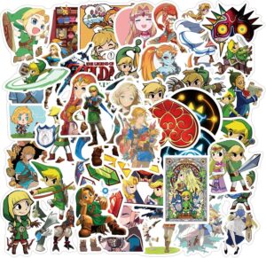 50 autocollants The Legend of Zelda en vinyle étanche