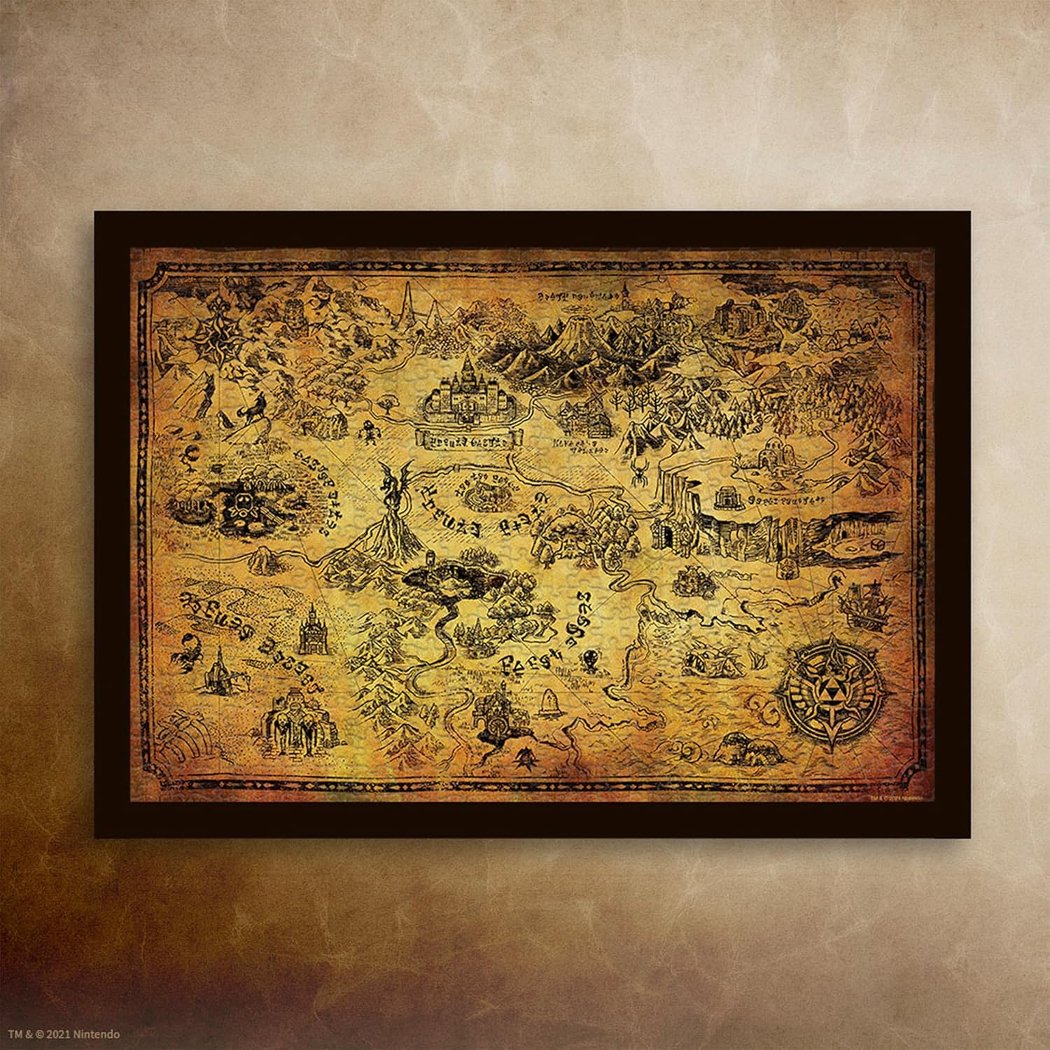 Puzzle Legend of Zelda PZ005-690 carte d'Hyrule – Image 6