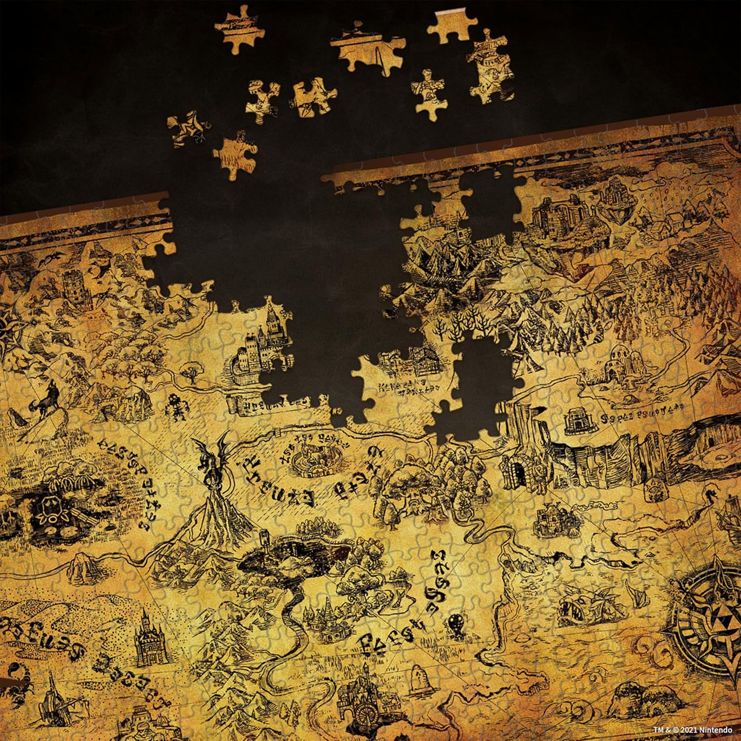 Puzzle Legend of Zelda PZ005-690 carte d'Hyrule – Image 7