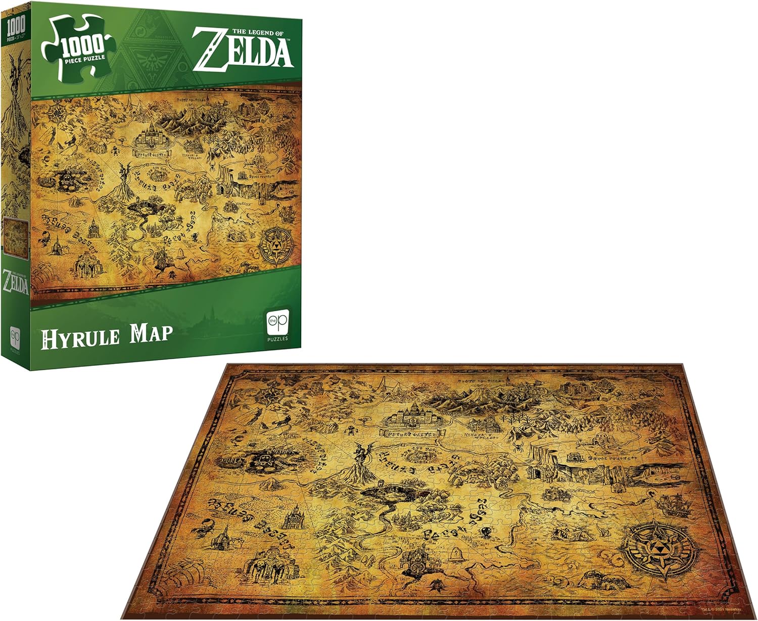 Puzzle Legend of Zelda PZ005-690 carte d'Hyrule – Image 3
