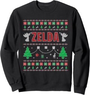 Sweatshirt Zelda personnalisé de Noël, référence 241