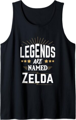 Débardeur Zelda avec message « Les légendes s'appellent Zelda »