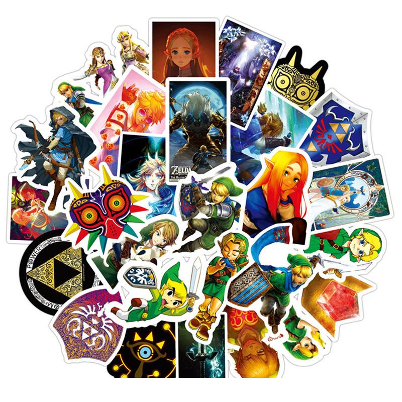 Pack de 50 autocollants Zelda pour personnalisation