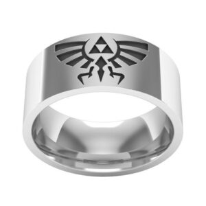 Bague Zelda avec emblème d'Hyrule en 8 tailles