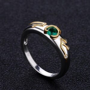 Bague Zelda Kokiri Émeraude, tailles 49.3cm à 64.6cm