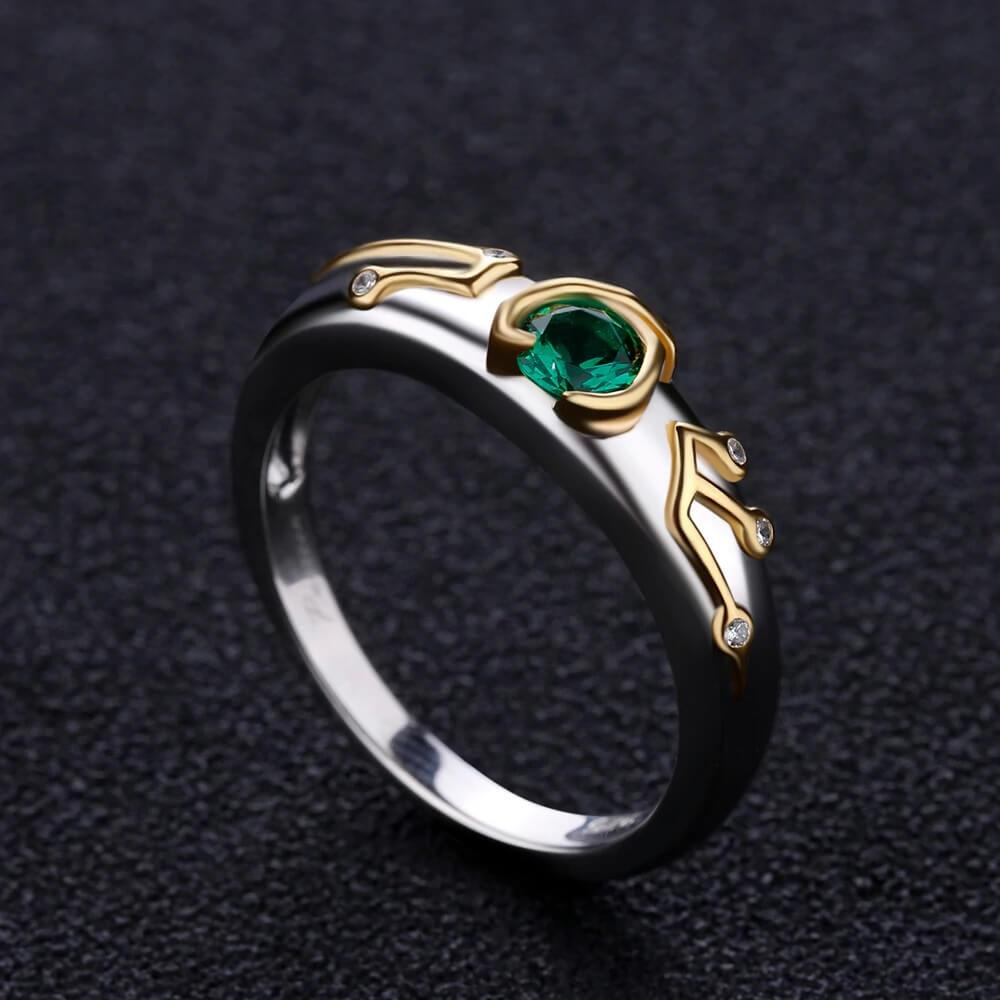 Bague Zelda Kokiri Émeraude, tailles 49.3cm à 64.6cm