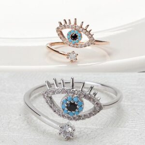 Bague Zelda Œil Sheikah, pierre Argent ou Or