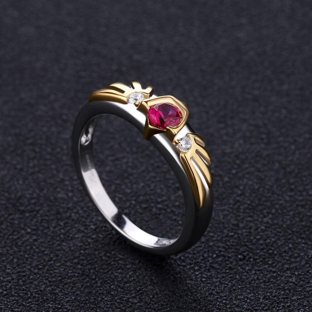 Bague Zelda Rubis Goron en tailles 49.3cm à 64.6cm