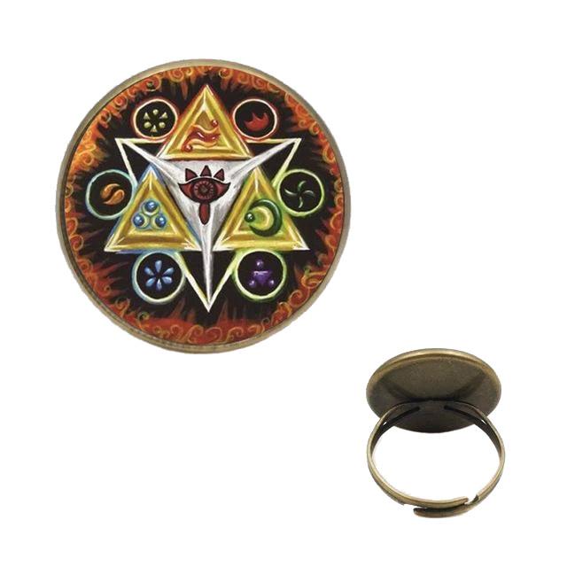 Bague Zelda Sheikah au design epure
