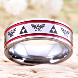 Bague Zelda Triforce de la Force avec tailles au choix