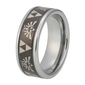 Bague Zelda Triforce Hyrule avec tailles 49.3mm à 74.8mm