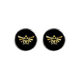 Boucles d’oreilles Zelda à motif écusson royal