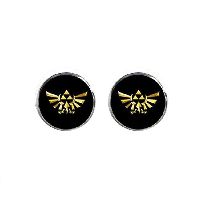 Boucles d’oreilles Zelda à motif écusson royal