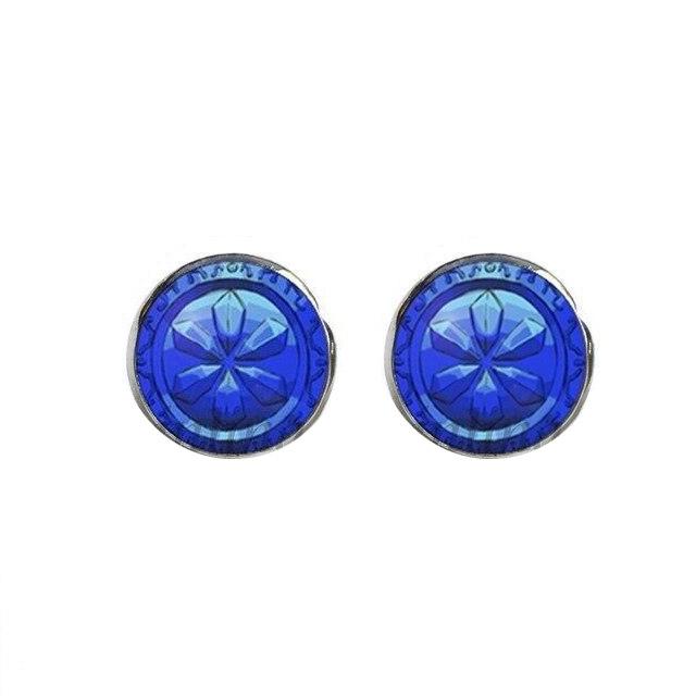 Boucles d'oreilles Zelda Medaillon de l'Eau