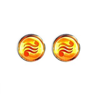 Boucles d’oreilles Zelda avec symbole de Din