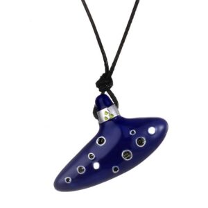 Collier Zelda Ocarina avec pierre au choix