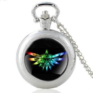 Montre gousset Zelda Symbole Royal, finition Argent ou Bronze