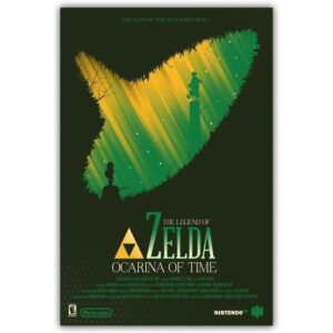 Poster Zelda Ocarina Of Time N64 en tailles multiples