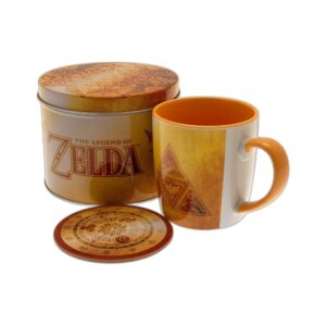 Coffret mug et sous-verre Zelda boîte métal