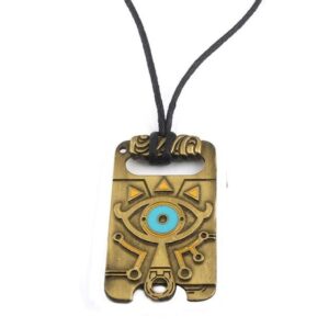 Collier Zelda Tablette Sheikah version dorée