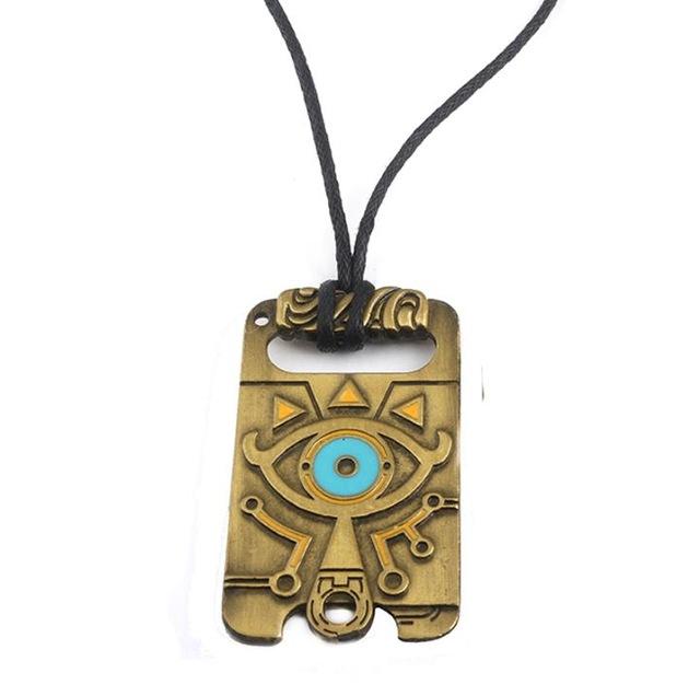 Collier Zelda Tablette Sheikah version dorée