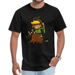 T-shirt Zelda instrument de musique noir ou blanc
