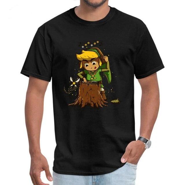 T-shirt Zelda instrument de musique noir ou blanc