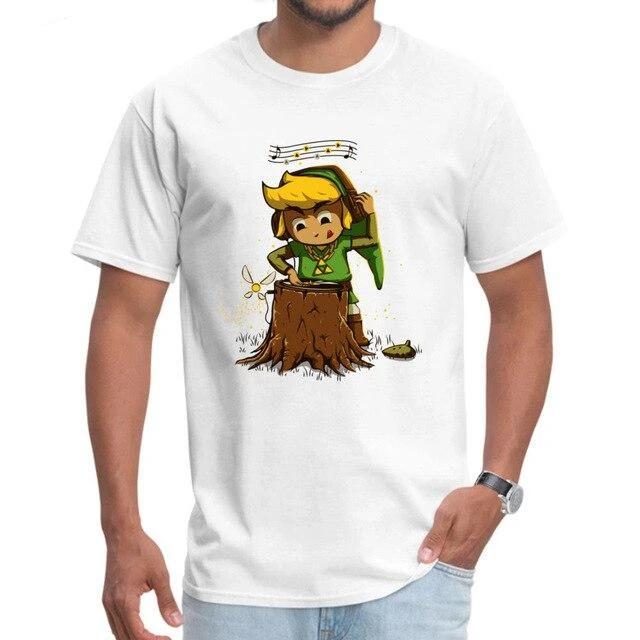 T-shirt Zelda instrument de musique noir ou blanc – Image 2